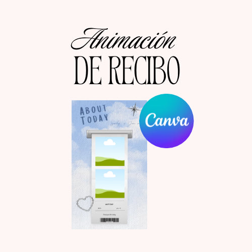 Plantilla de impresión de recibo - CANVA
